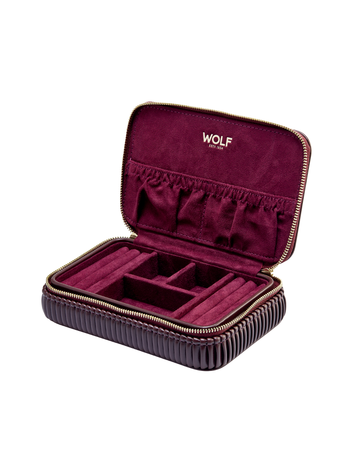 Wolf Bella Travel Jewellery Box - Bordeaux *Online Exclusive*