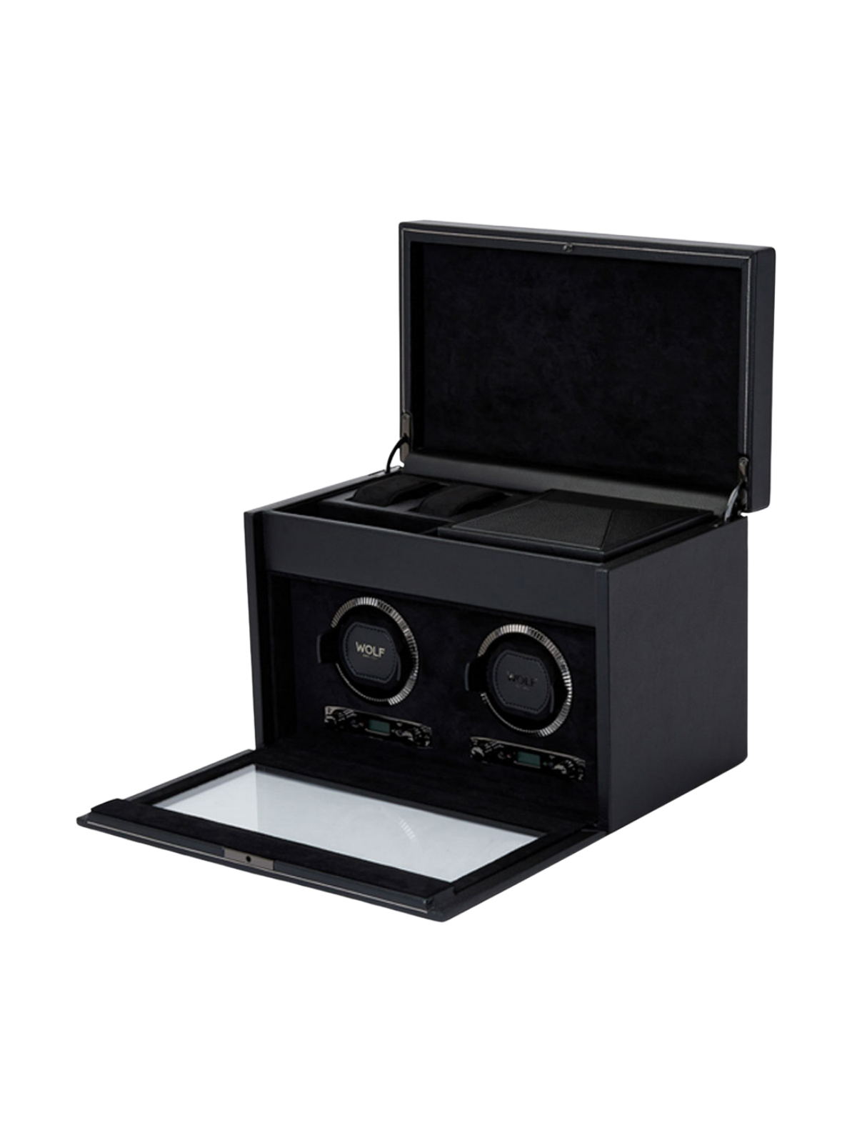 Wolf British Racing Double Watch Winder - Black *Online Exclusive*