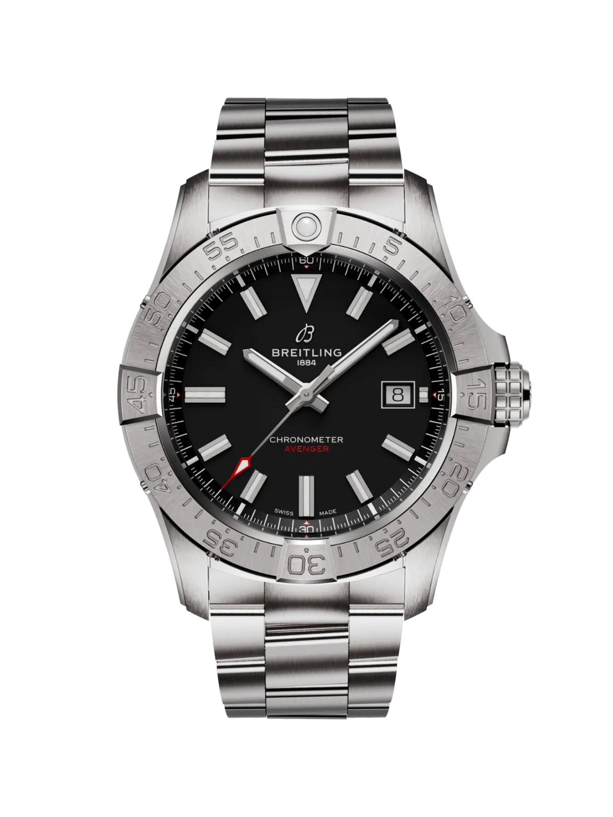 Breitling Avenger Automatic 42 with Steel Bracelet & Black Dial