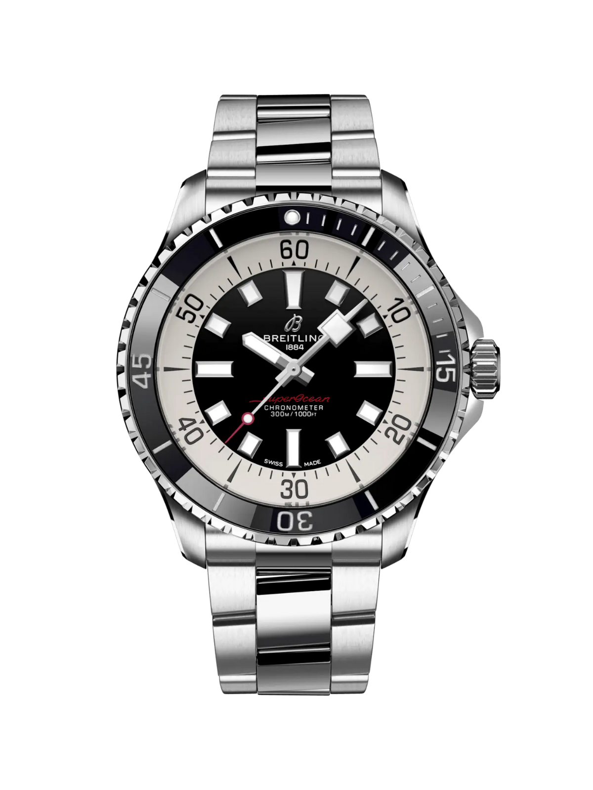 Breitling Superocean Automatic 44 with Steel Bracelet & Black Dial