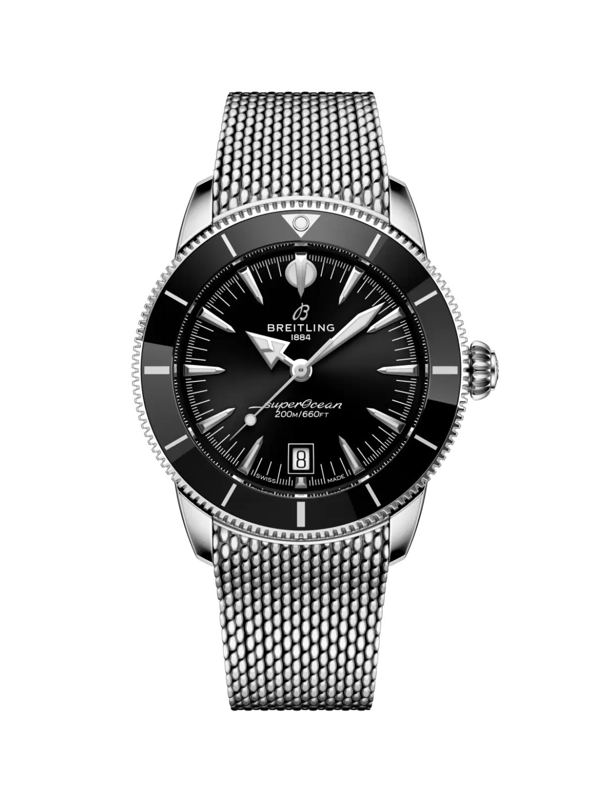 Breitling Superocean Heritage B31 Automatic 42 with Steel Bracelet & Black Dial