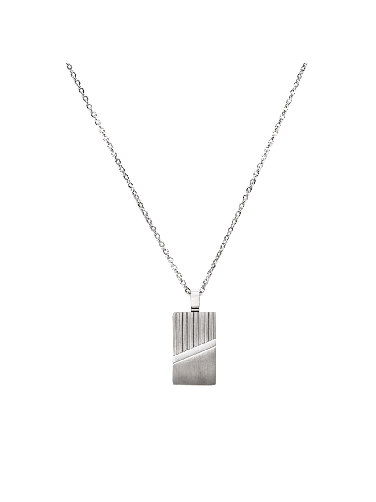 Unique & Co. Steel Stripe Necklace