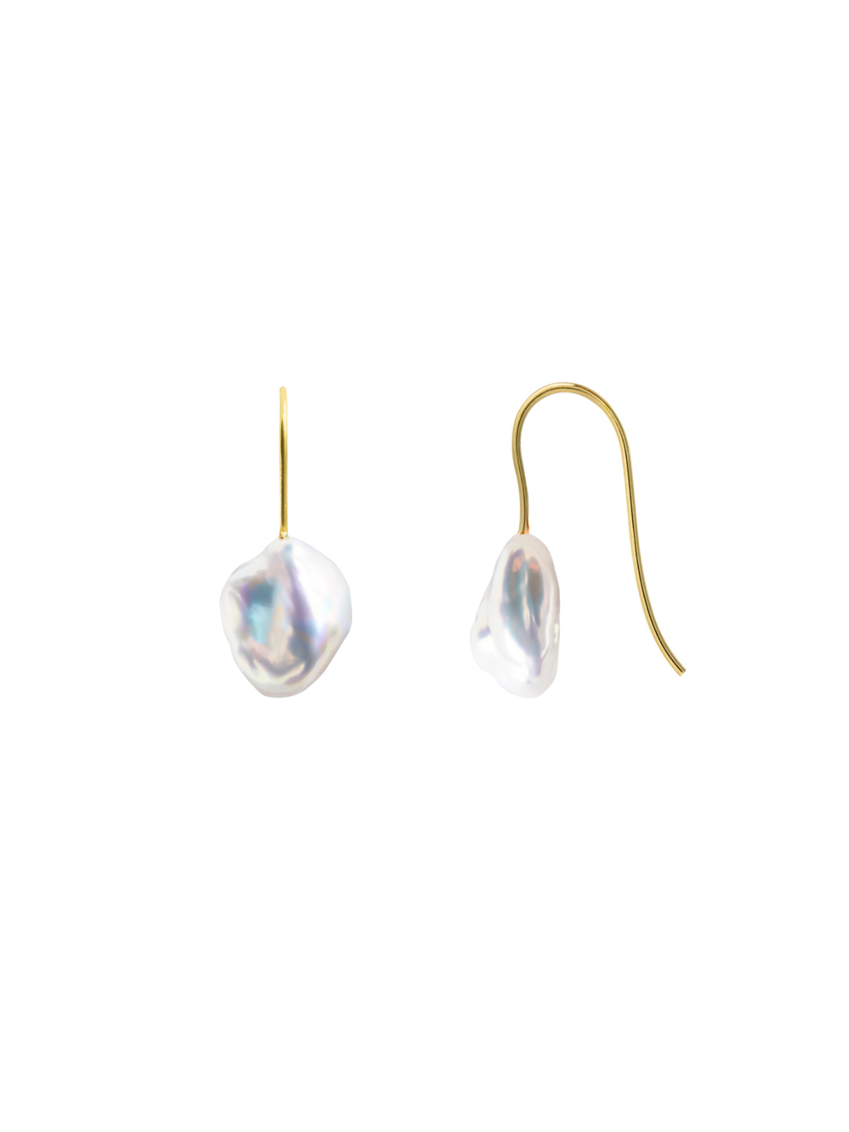 Ora Pearls Archi Keshi Pearl Hook Earrings - Gold EHKKG