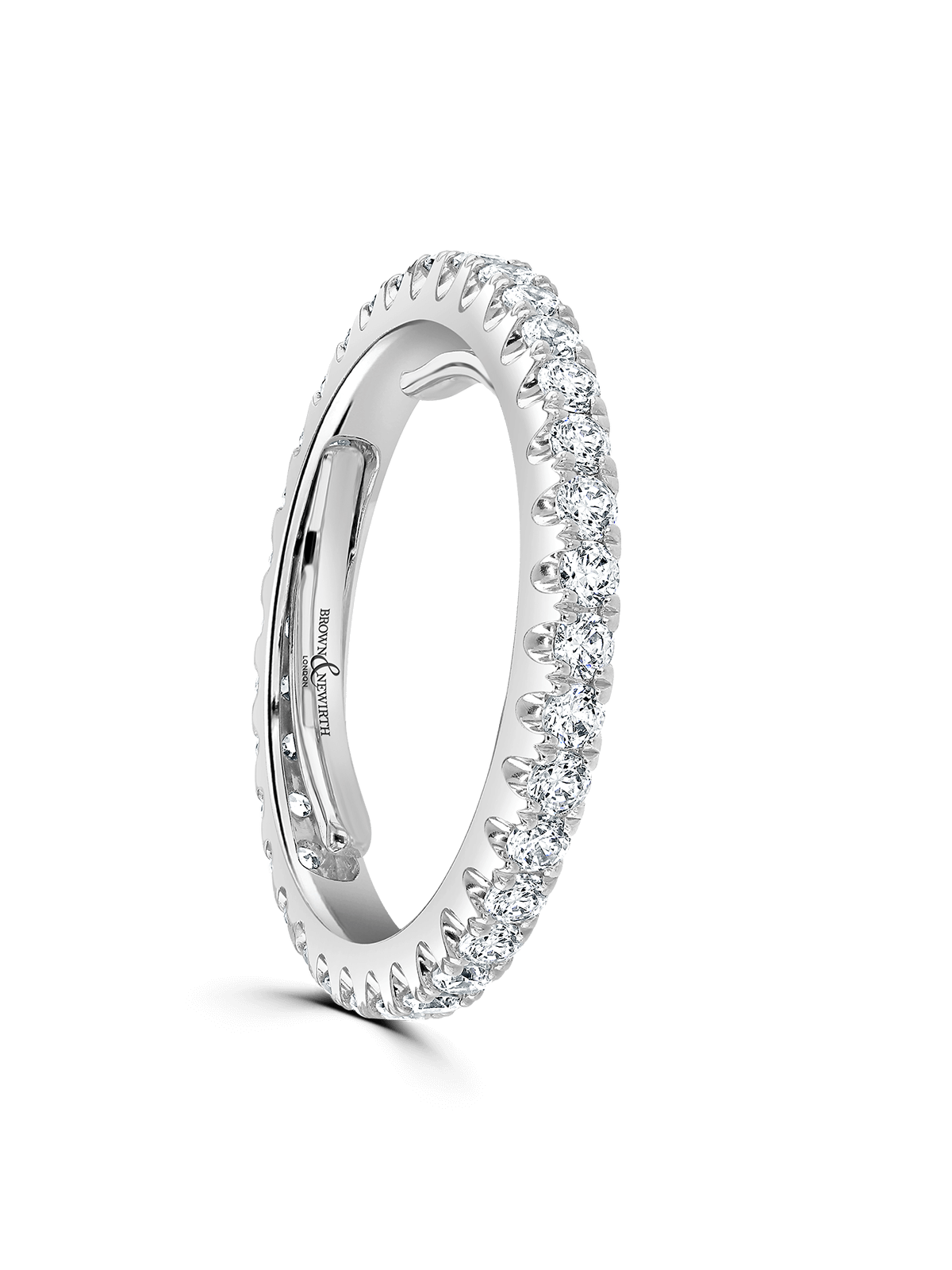 Diamond Full Eternity Ring 1.00ct Brilliant Cut in Platinum