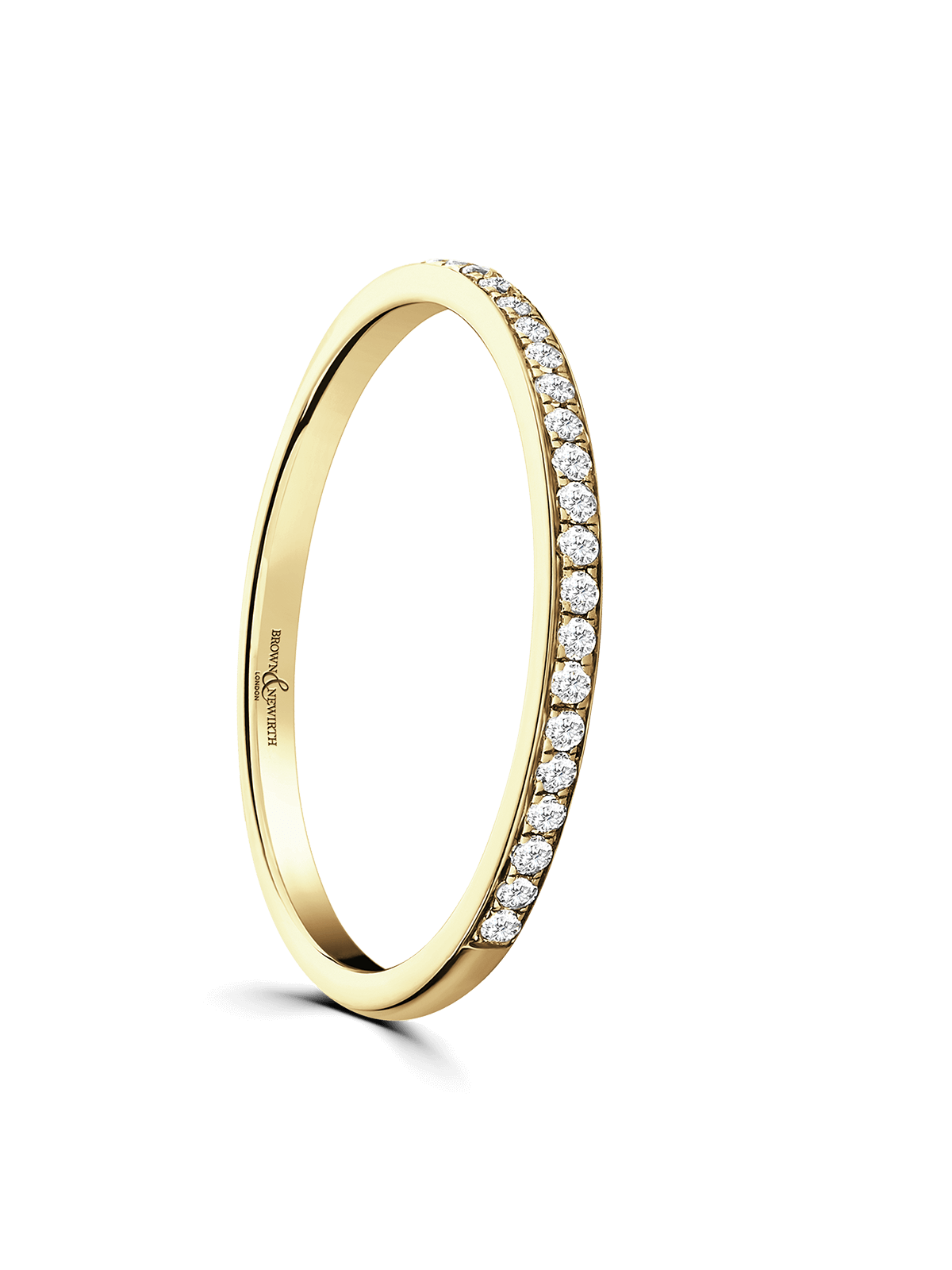 Diamond Half Eternity Ring 0.10ct Brilliant Cut in 9ct Yellow Gold
