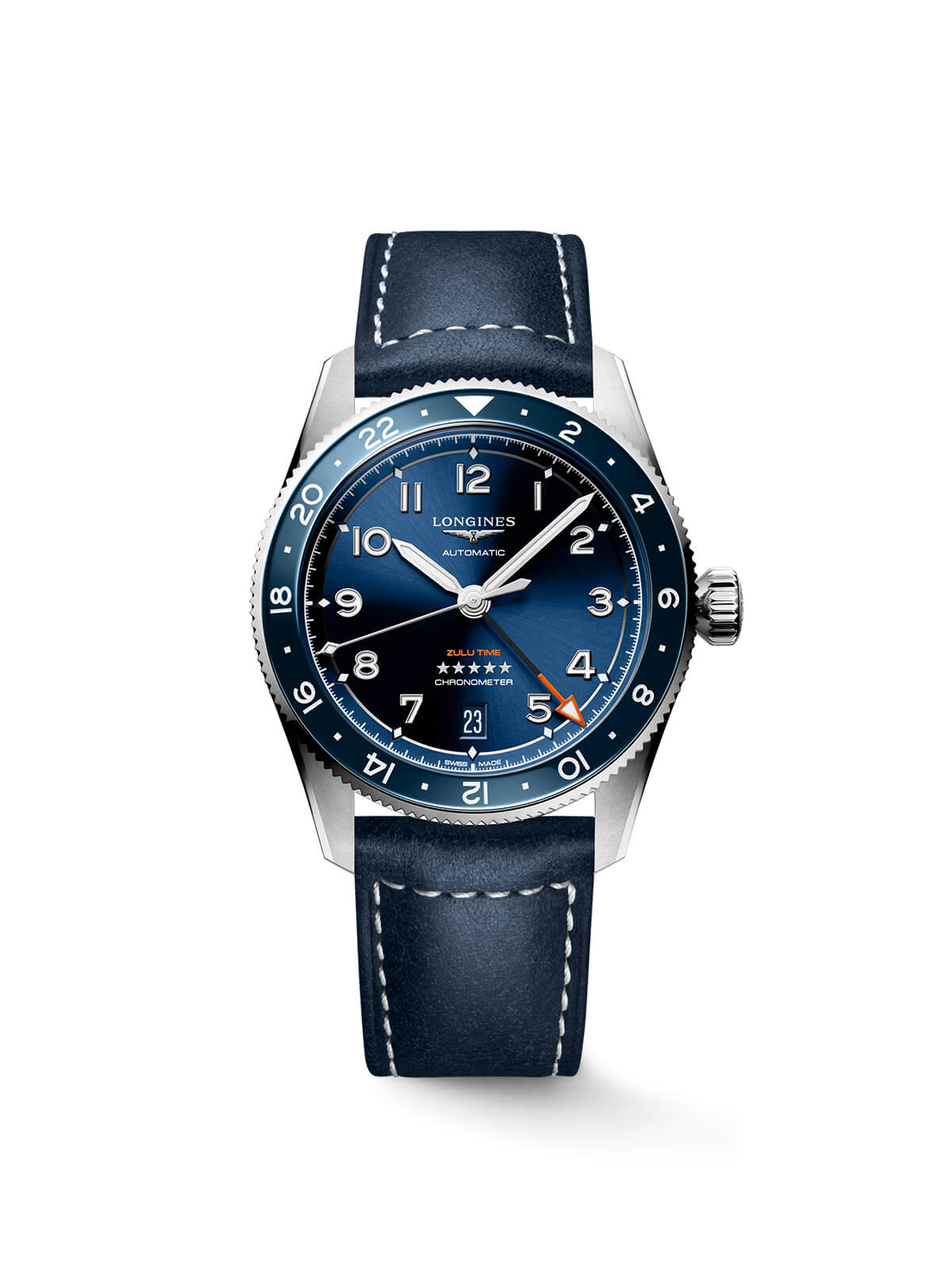 Longines Spirit Zulu Time Watch 39mm L3.802.4.93.2