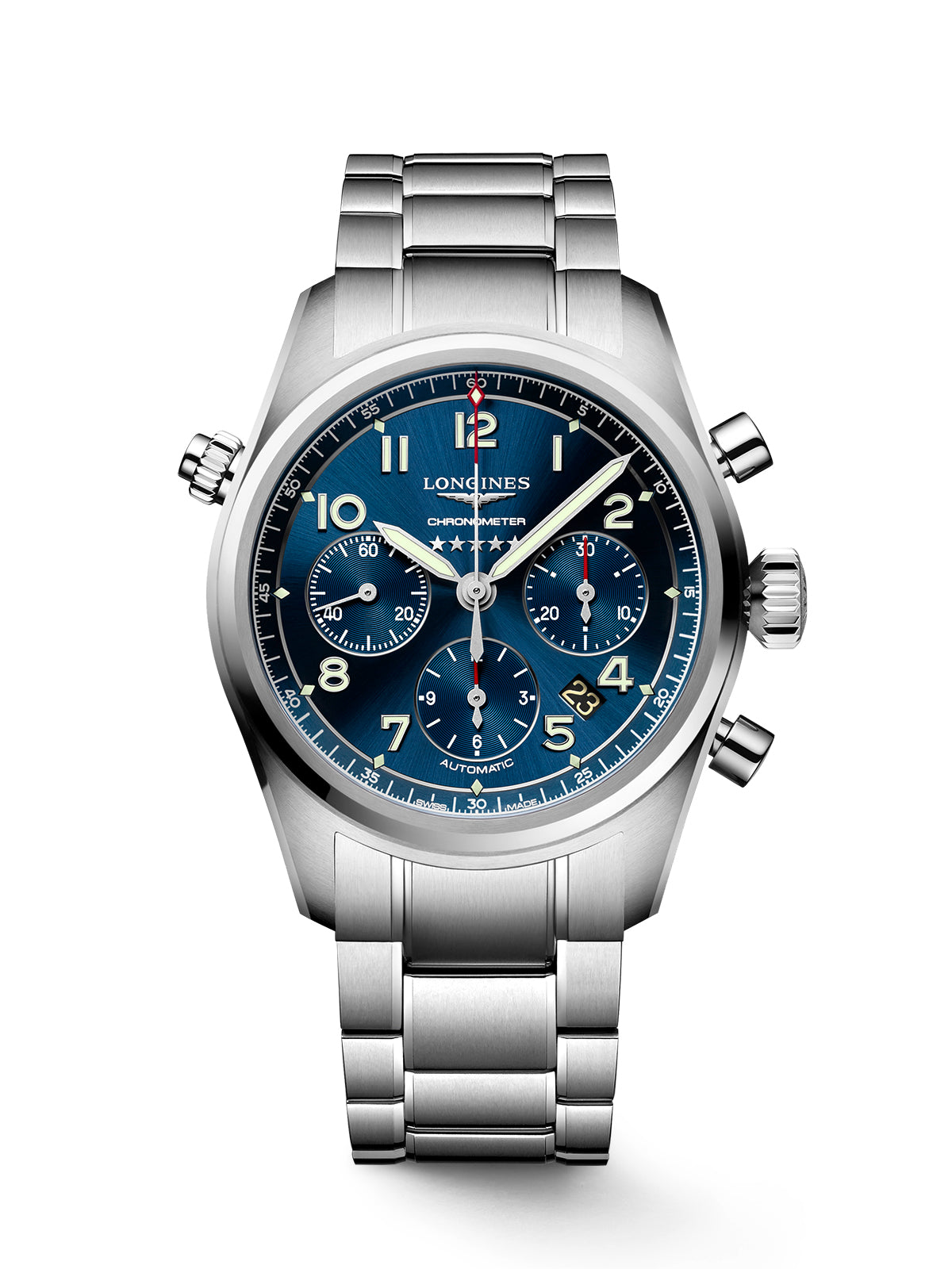 Longines Spirit Chronograph Watch 42mm L3.820.4.93.6
