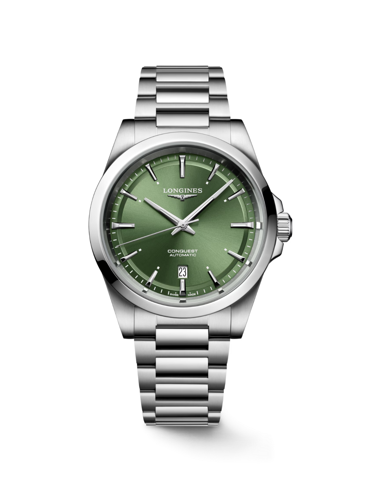 Longines Conquest 41mm with Green Dial & Steel Bracelet