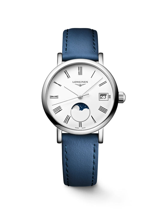 Longines Elegant Collection Moon Phase Watch 30mm L4.330.4.11.2