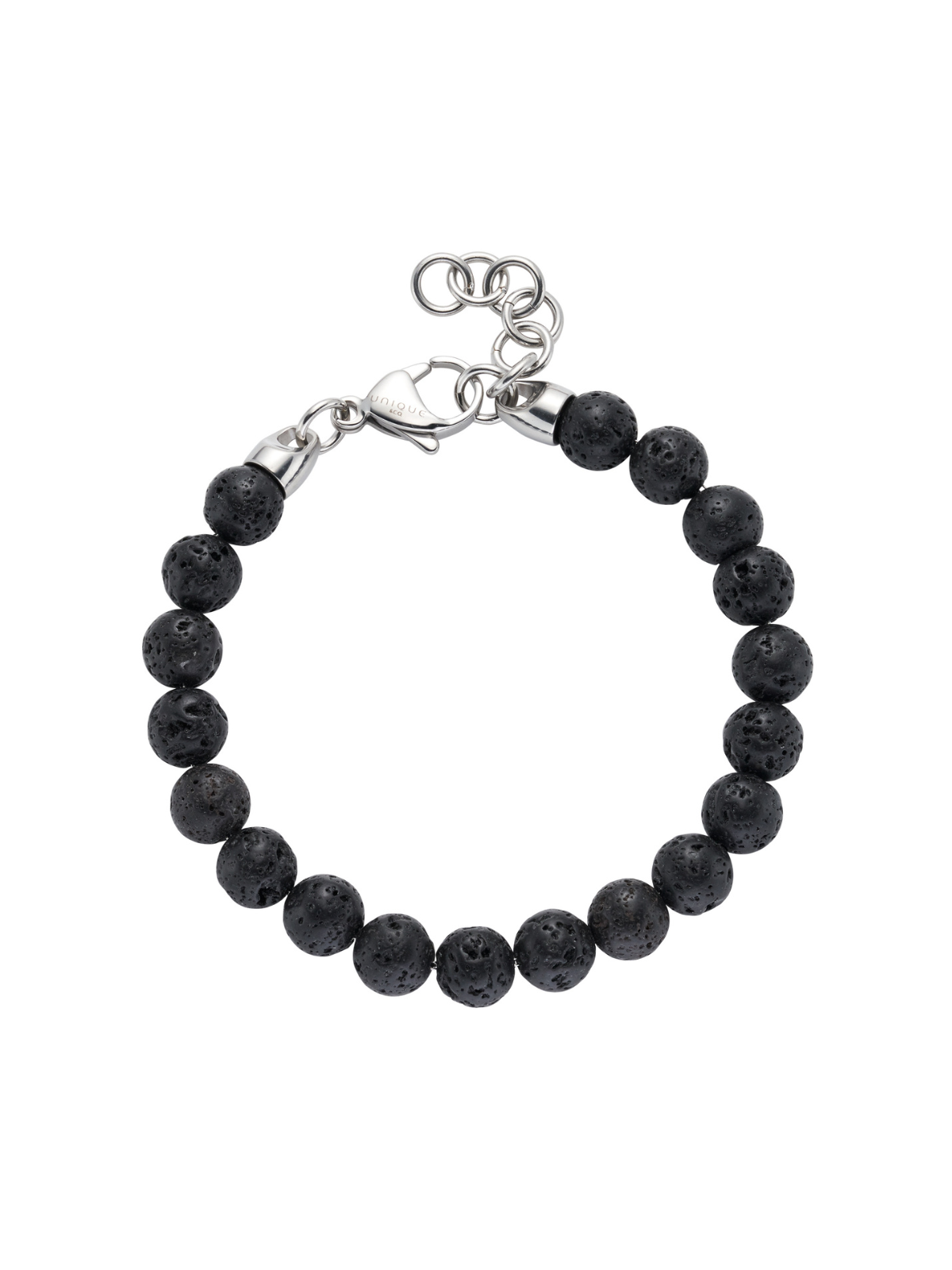 Unique & Co. 21cm Lava Stone Bead Bracelet