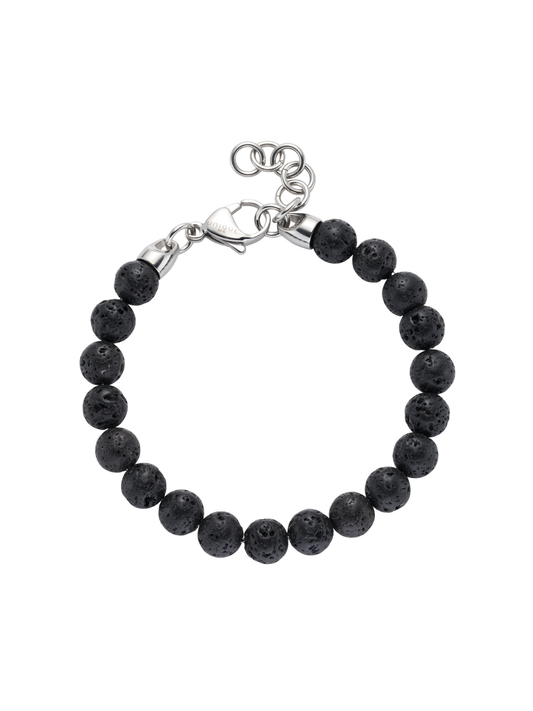 Unique & Co. 21cm Lava Stone Bead Bracelet