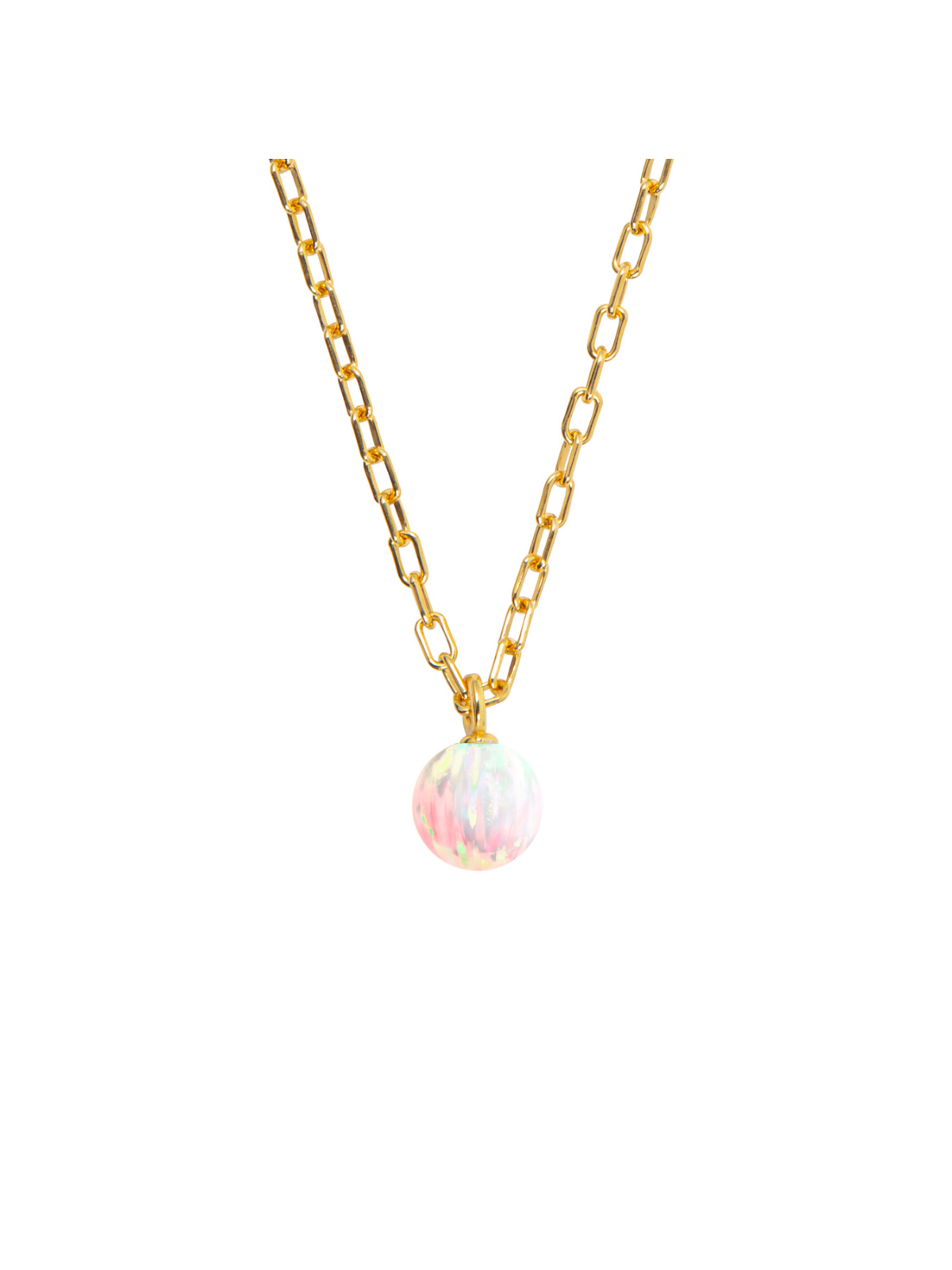 Ora Pearls Orbia Sun Opal Necklace - Gold NCSQSUN8G