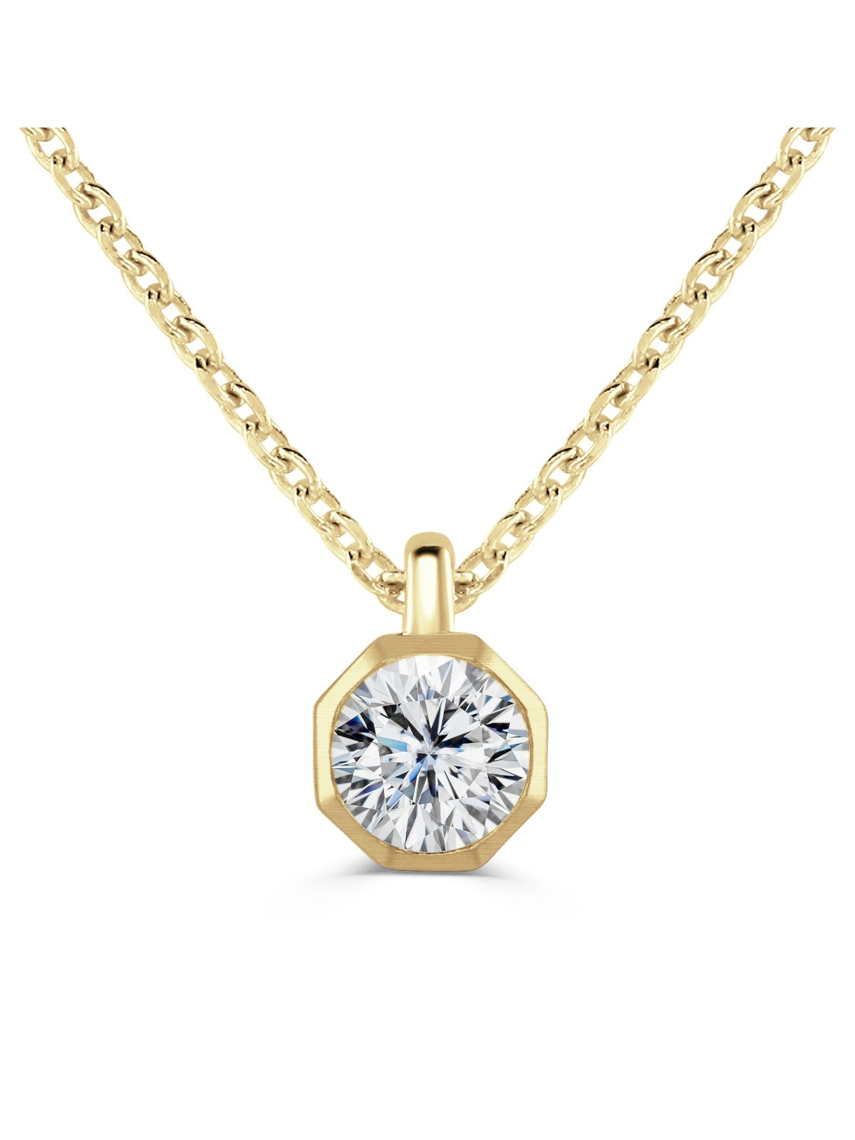 Brown & Newirth 0.30ct Brilliant Cut Diamond Solitaire Pendant in 18ct Yellow Gold