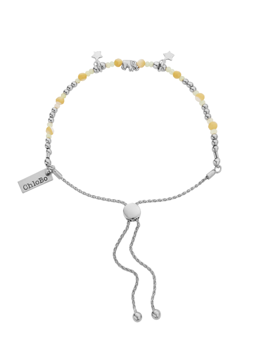 ChloBo Elephant Enchantment Adjustable Bracelet in Silver SBAAP12014038
