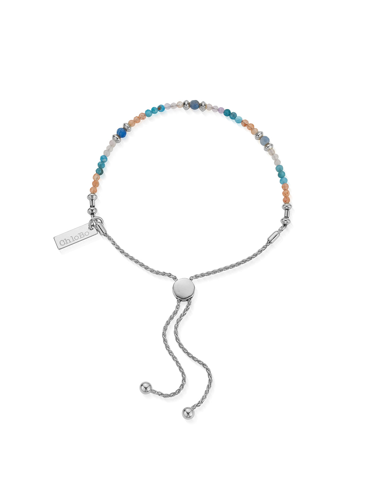 ChloBo Blissful Freedom Adjustable Bracelet in Silver SBASLKA
