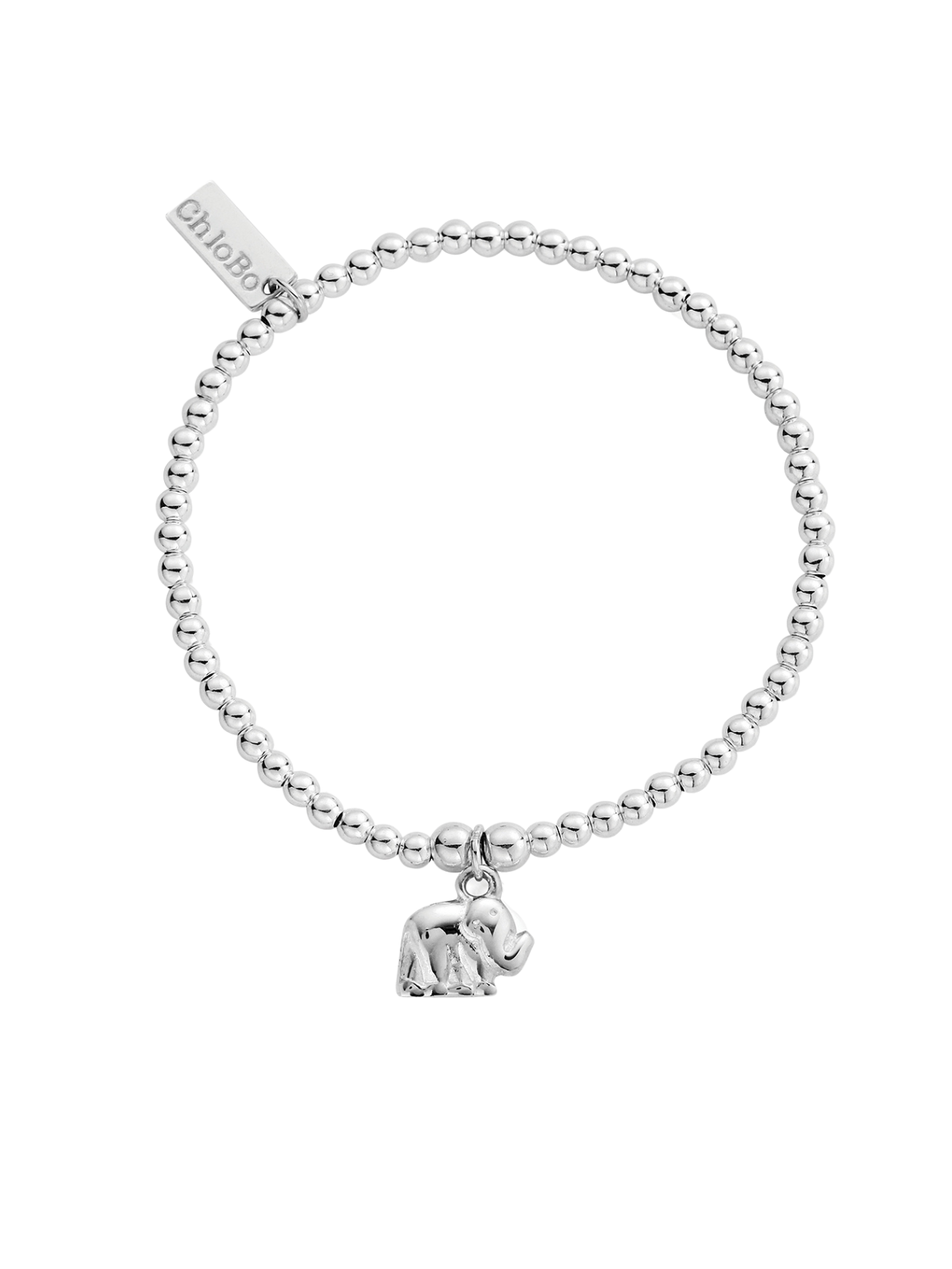 ChloBo Cute Charm Elephant Bracelet in Silver SBCC405