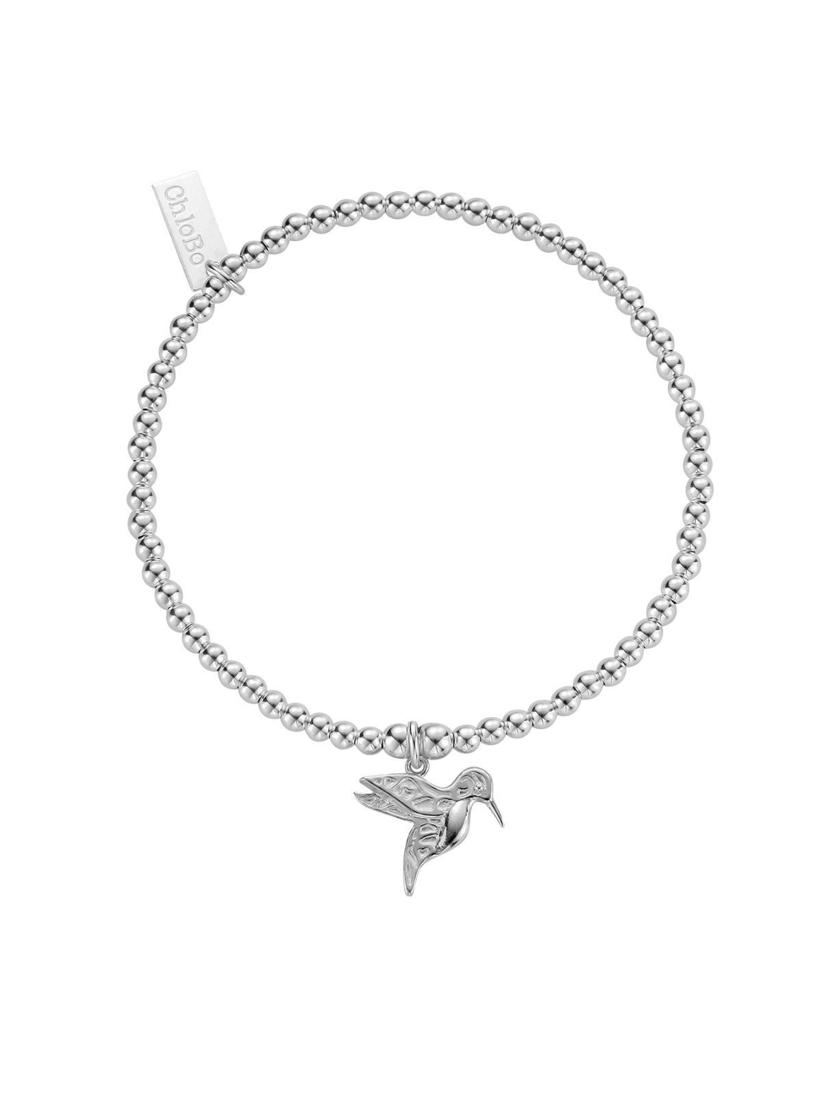 ChloBo Cute Charm Hummingbird Bracelet in Silver SBCC670