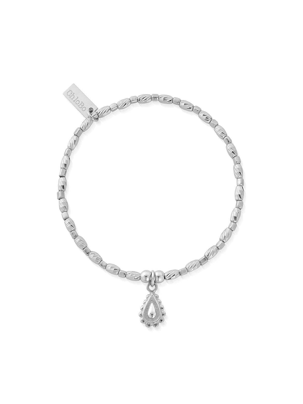 ChloBo Soul Glow Raindrop Bracelet in Silver SBCFR3082
