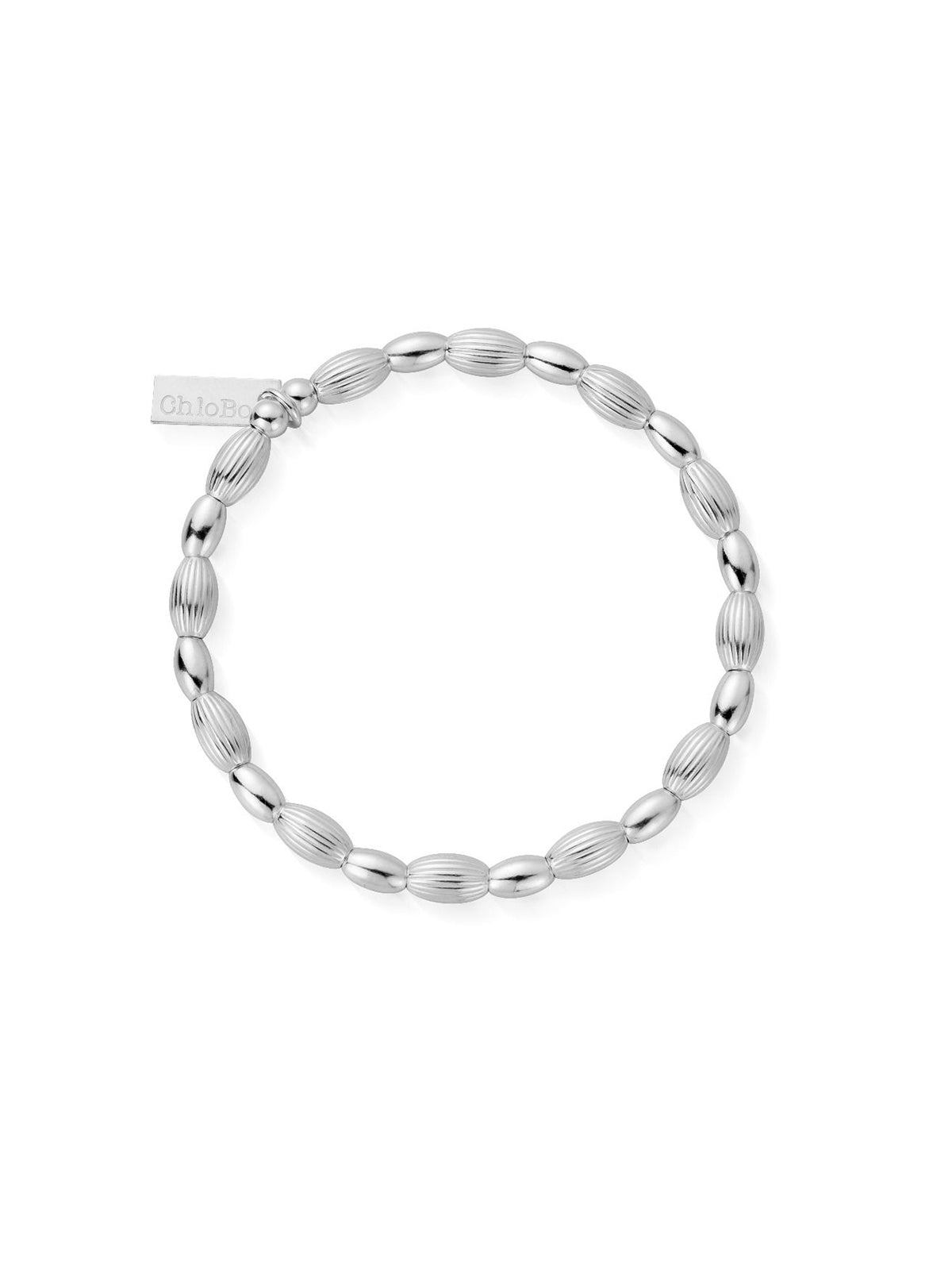 ChloBo Double Rice Bracelet in Silver SBCOD