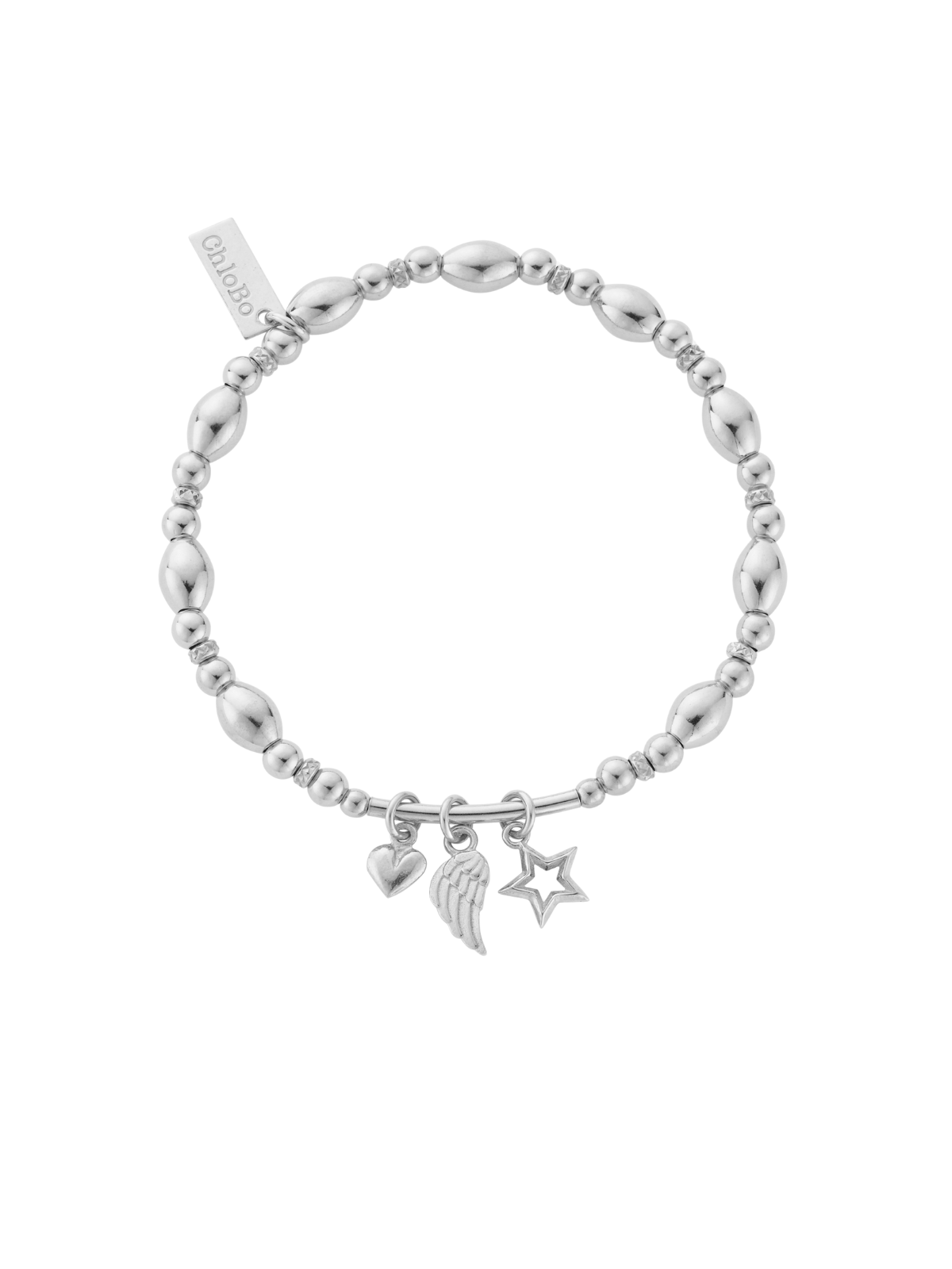 ChloBo Hope and Wisdom Bracelet in Silver