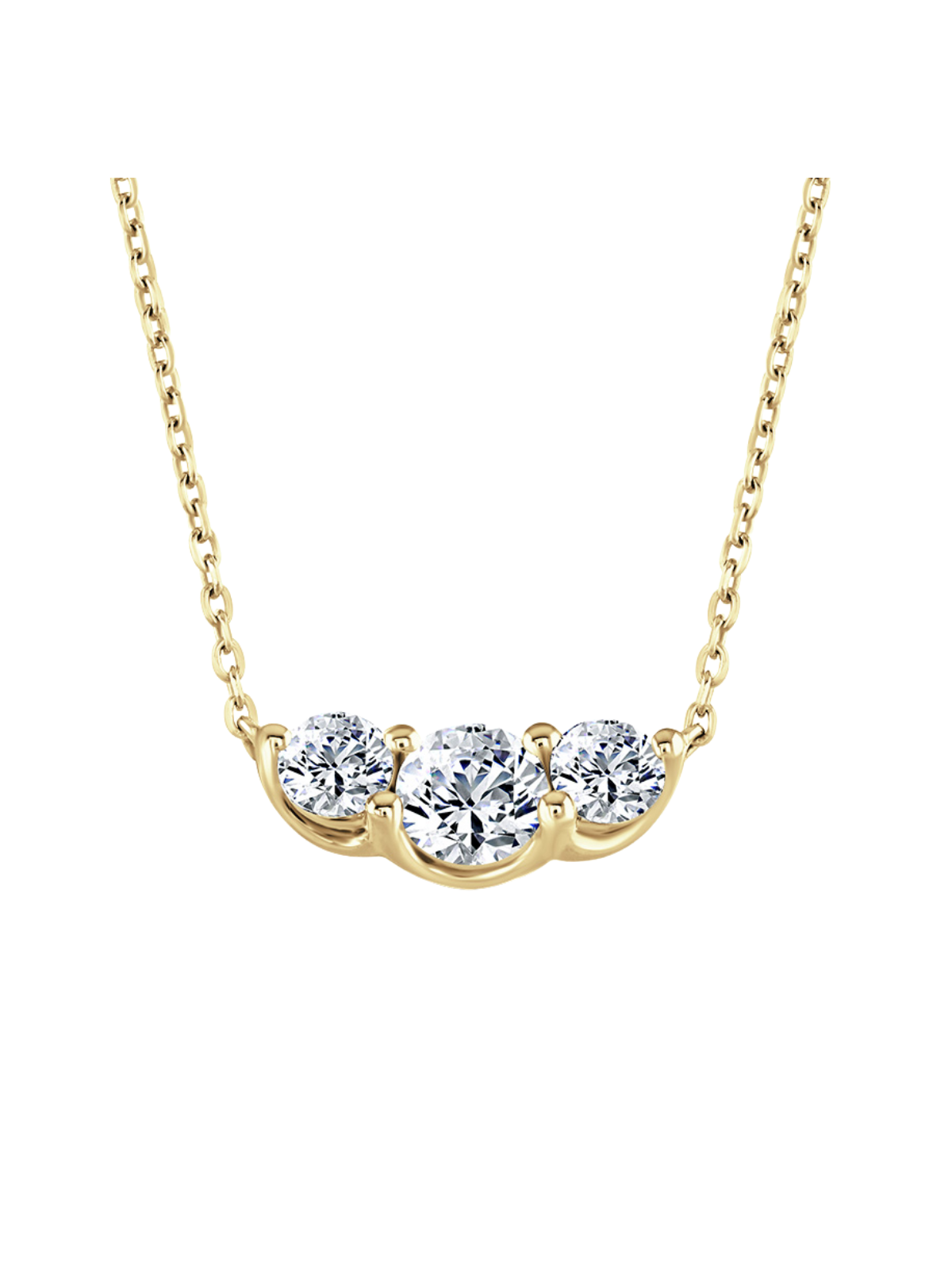 Lab Grown Diamond Pendant with 1.00ct of Round Brilliant Diamonds in 9ct Yellow Gold