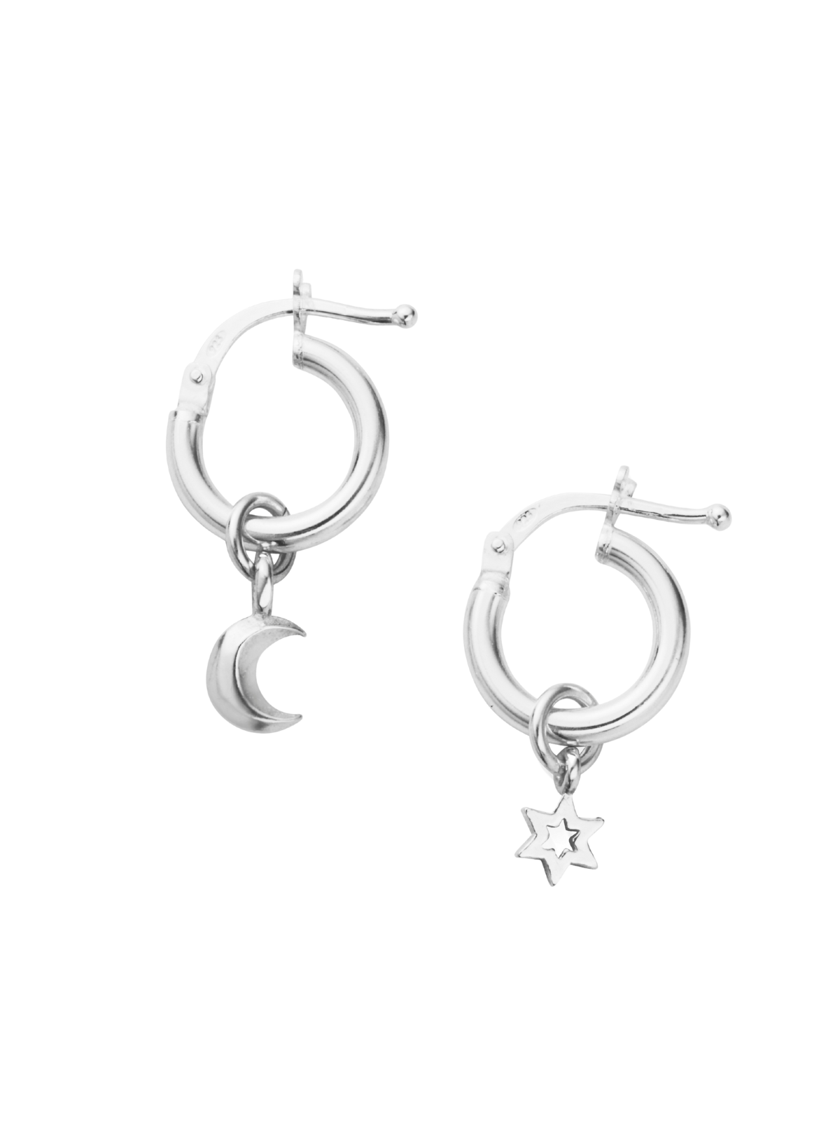 ChloBo Wisdom & Guidance Small Hoop Earrings in Silver SEH31803058