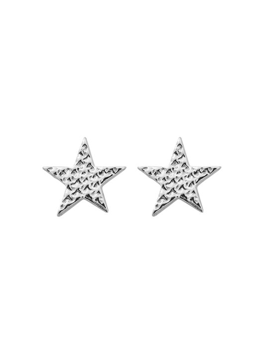 ChloBo Sparkle Star Stud Earrings in Silver SEST3077