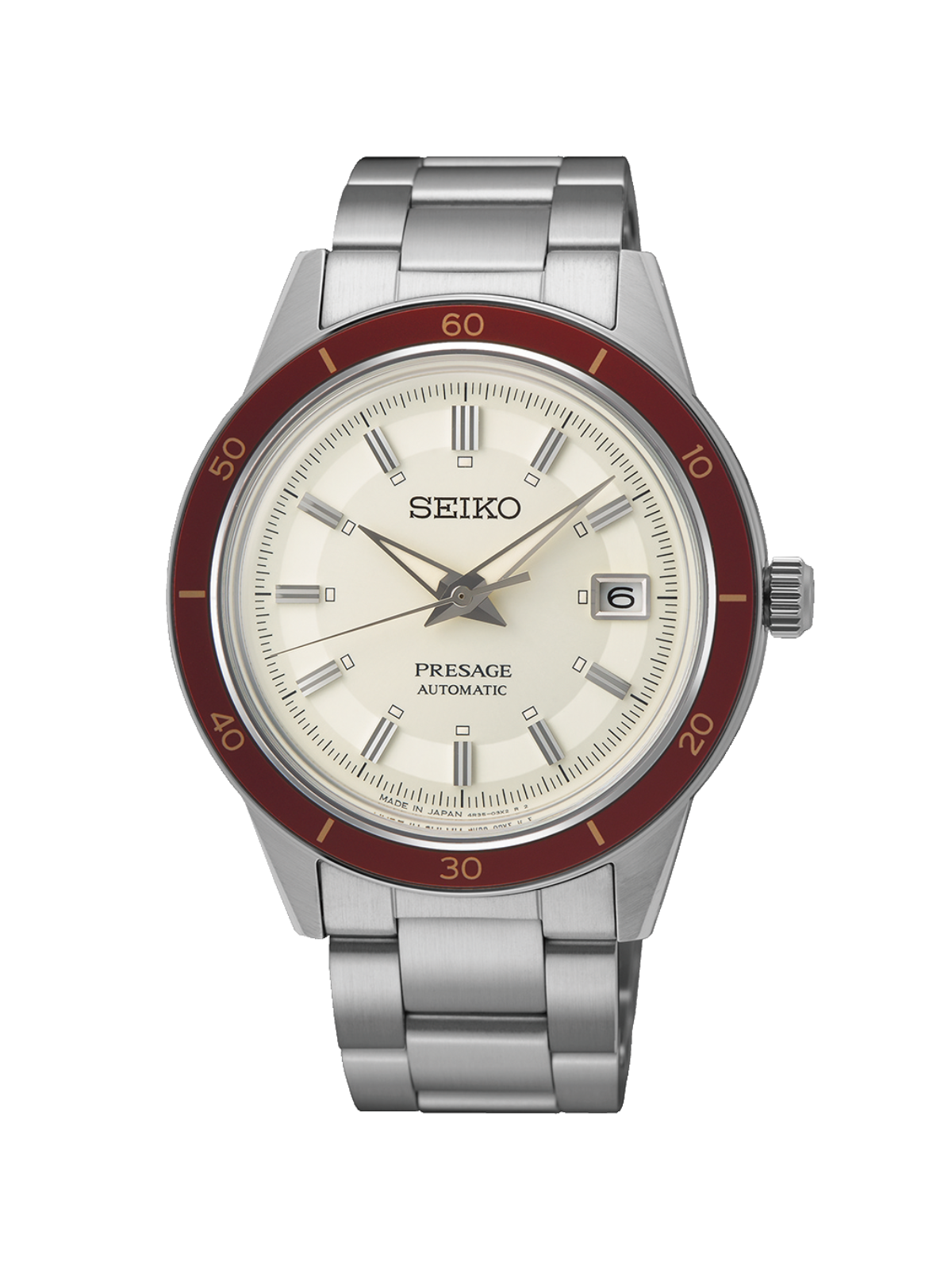 Seiko Presage 'Ruby' Style 60s Watch SRPH93J1