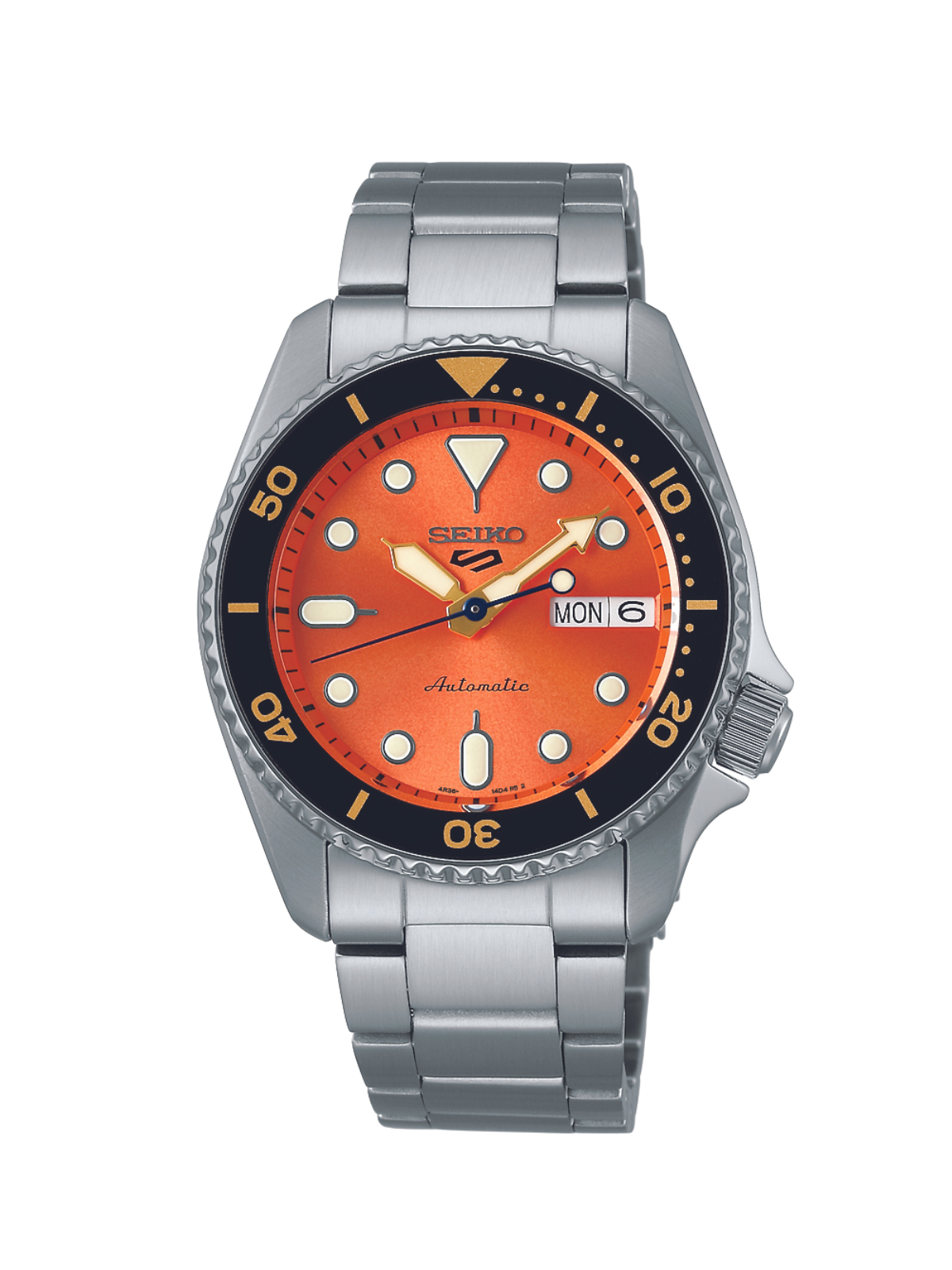 Seiko 5 Sports SKX 'Midi' Orange Watch SRPK35K1