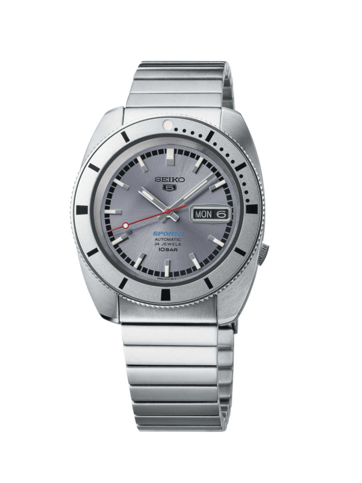Seiko 5 Sports "Ash Blue" 1968 Recreation Watch 38.5mm SRPL03K1