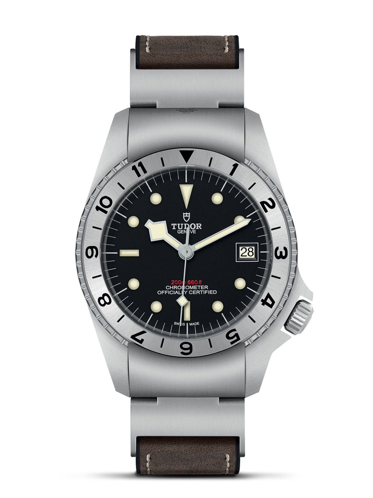 Ex-Display TUDOR Black Bay P01 42mm with Brown Leather Strap & Black Dial
