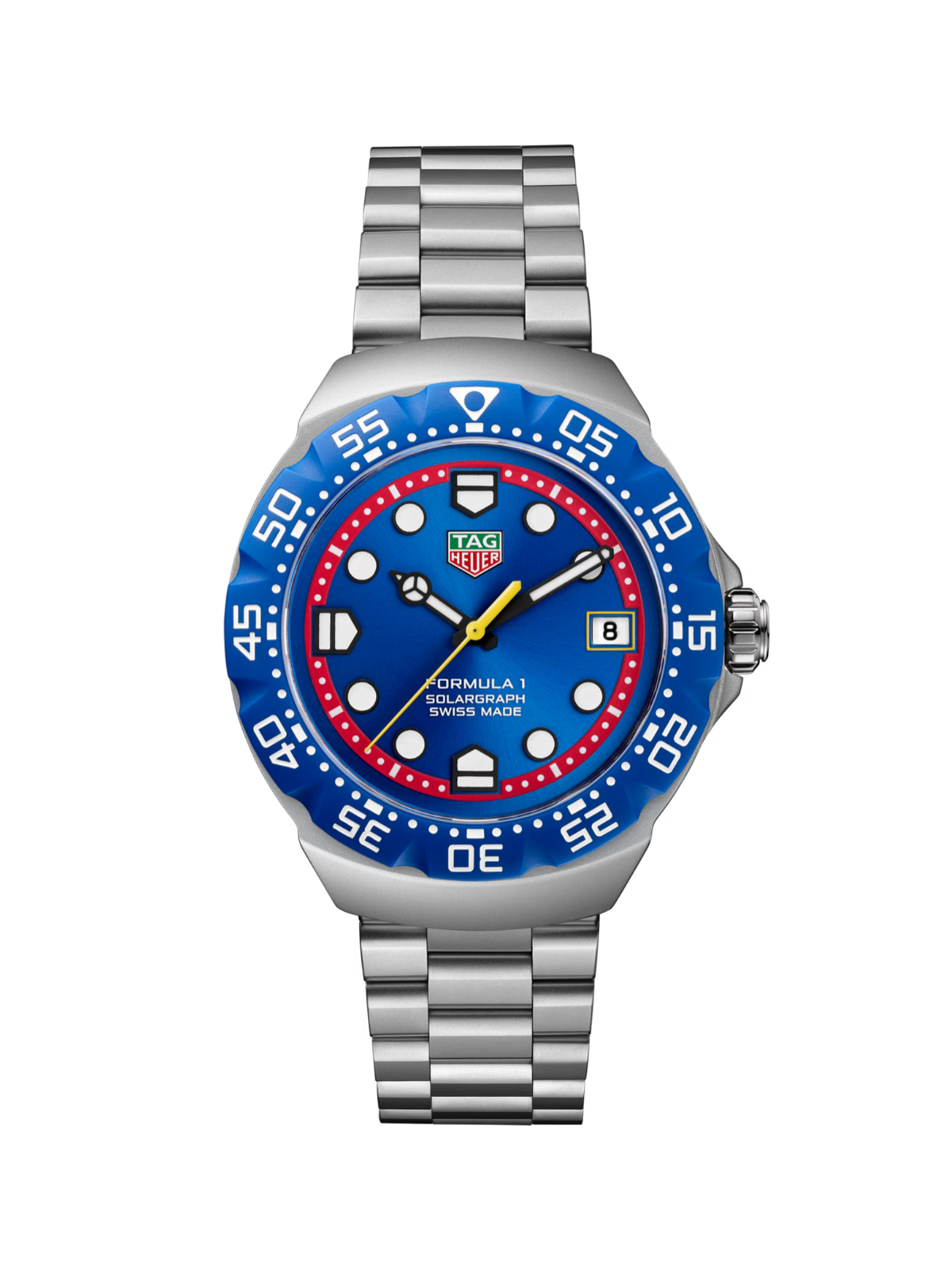 TAG Heuer Formula 1 Solargraph x Oracle Red Bull Racing 38mm with Steel Bracelet & Blue Dial