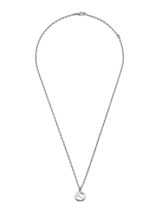 Gucci Interlocking Silver Necklace