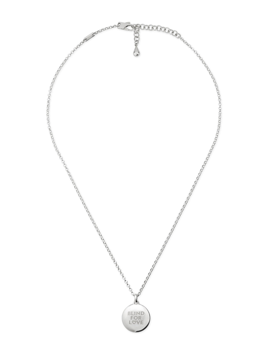 Gucci Blind for Love Silver Disc Pendant