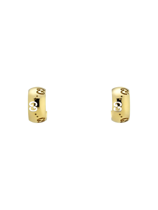 Gucci Icon 18ct Yellow Gold Hoop Earrings
