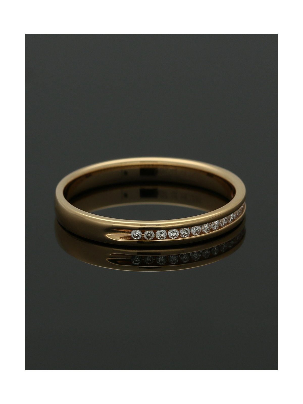 Diamond Half Eternity Ring 0.07ct Round Brilliant Cut in 18ct Rose Gold