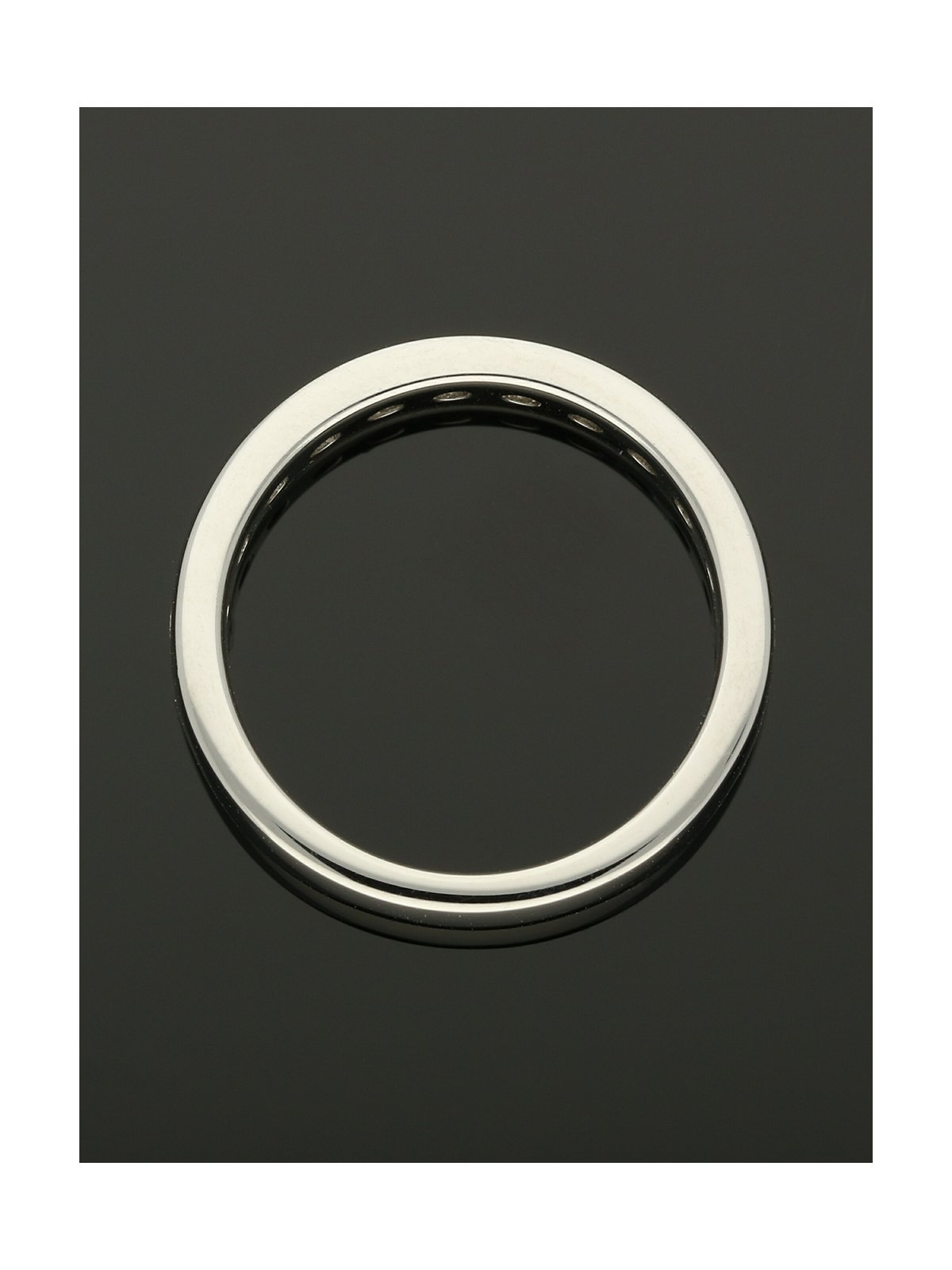Diamond Half Eternity Ring 0.75ct Round Brilliant Cut in Platinum