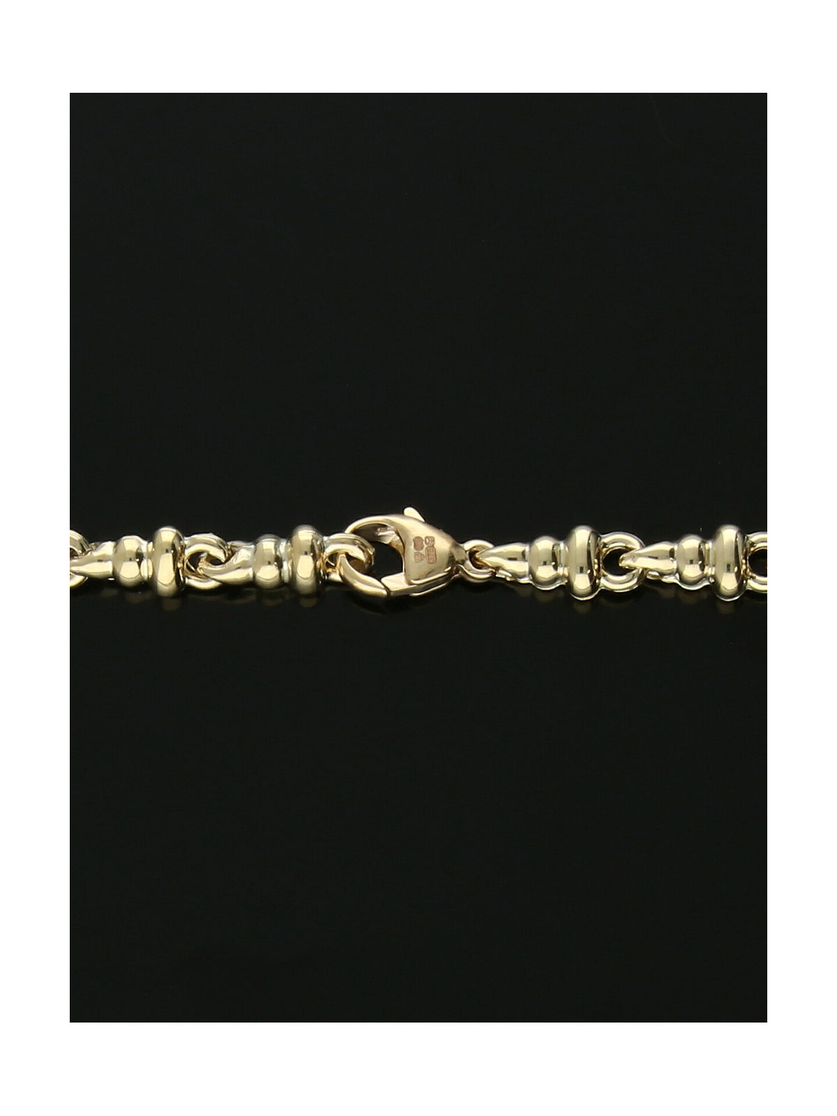 Spinning Top Link Necklace in 9ct Yellow Gold