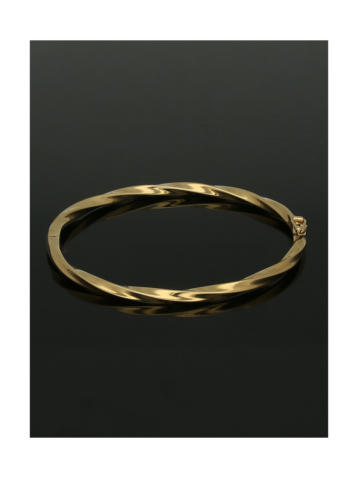 Barley Twist Bangle in 9ct Yellow Gold