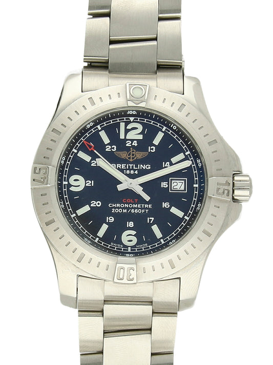 Pre Owned Breitling Colt Steel Quartz Watch on Bracelet