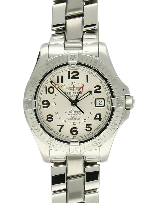 Pre Owned Breitling Colt GMT Steel Automatic 40mm Watch on Bracelet
