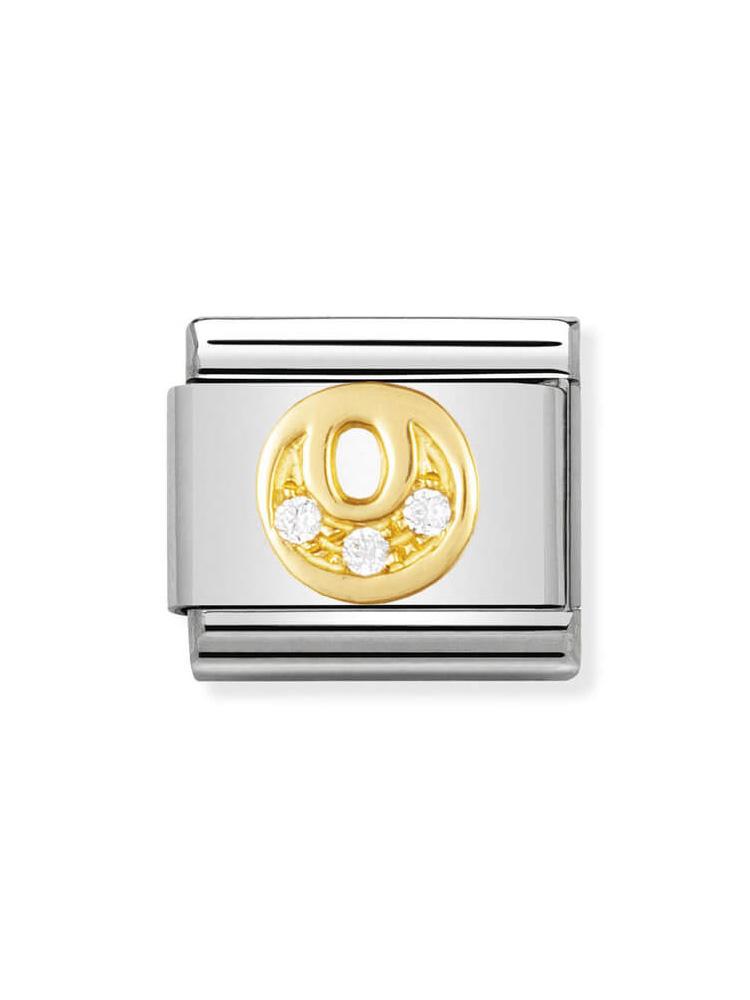 Nomination Classic Letter O Stone Set Charm 030301-15