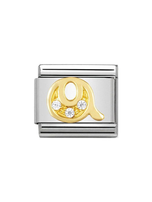 Nomination Classic Letter Q Stone Set Charm 030301-17