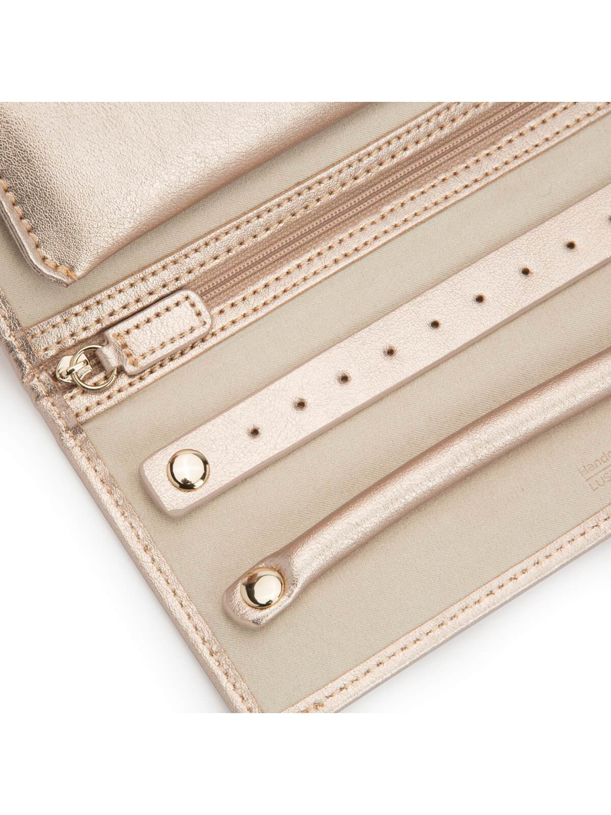 Wolf Palermo Jewellery Roll in Rose Gold 213416