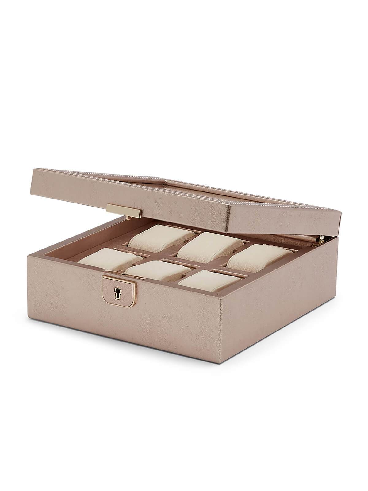 Wolf Palermo 6 Piece Watch Box - Rose Gold 213816