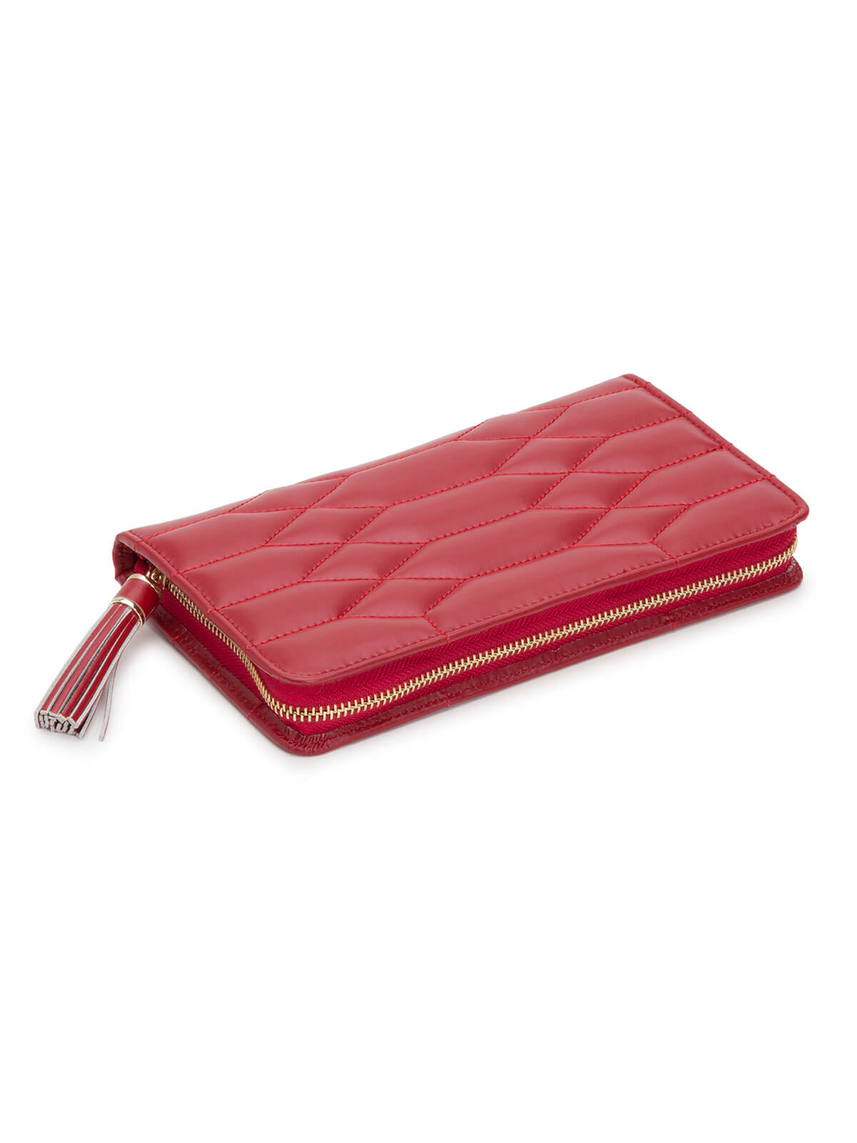 Wolf Caroline Jewellery Zip Portfolio - Red 324872