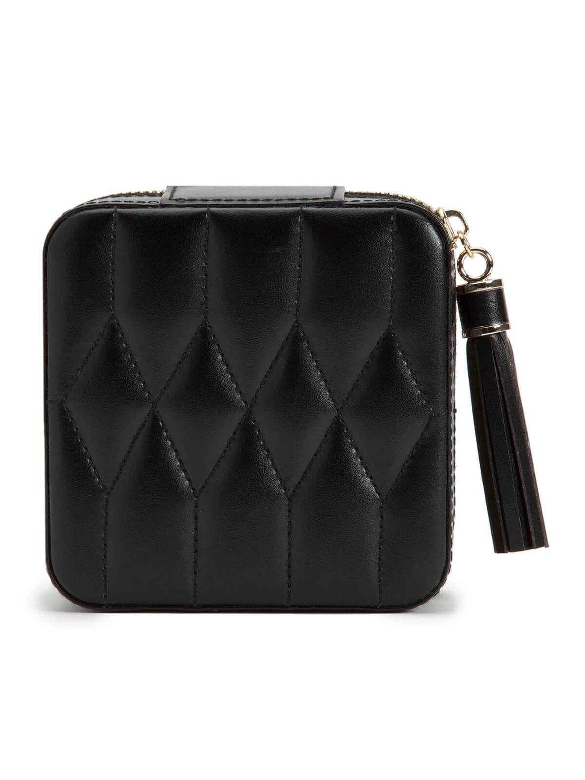 Wolf Caroline Jewellery Travel Box in Black 329971