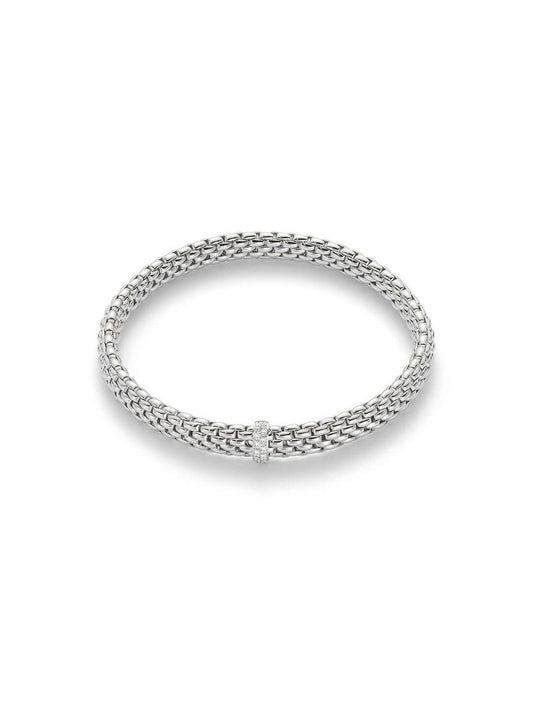 Fope Vendome Bracelet in 18ct White Gold with Diamonds