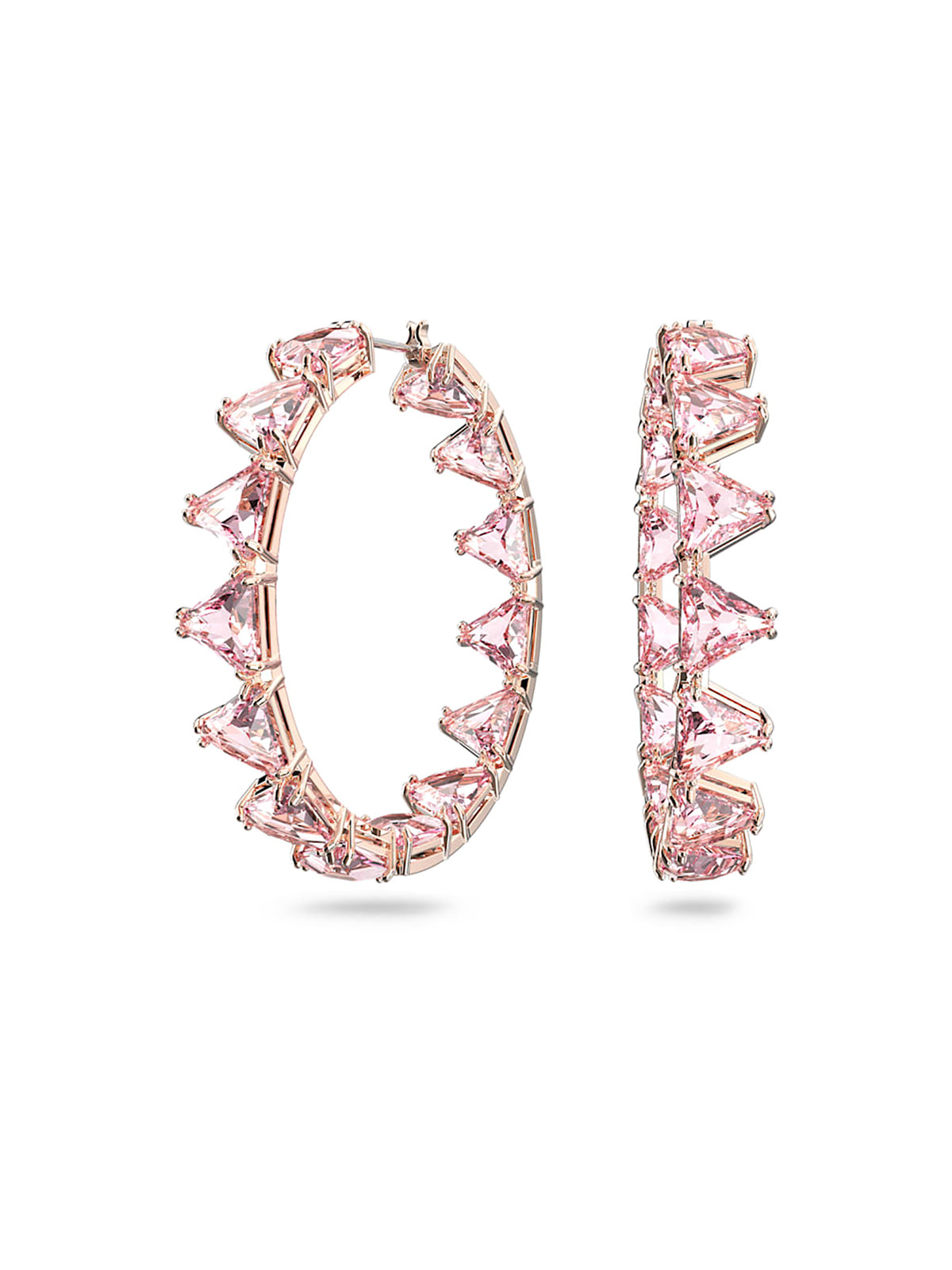 Swarovski Ortyx Pink Crystal Hoop Earrings 5614931 - Brufords