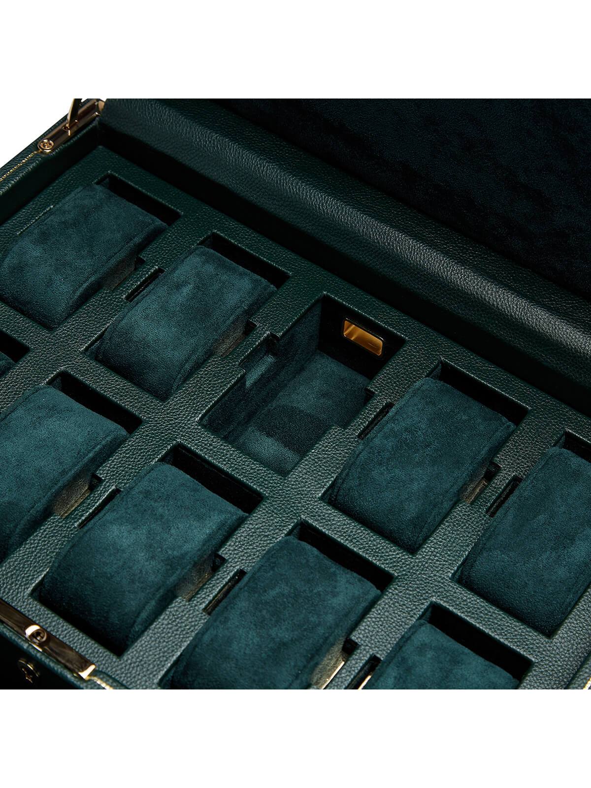 Wolf British Racing Green 10 Piece Watch Box 792741